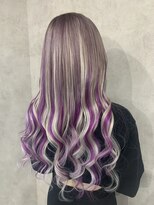 アンシュシュ(UN CHOU-CHOU)&nbsp;ホワイトパープルメッシュ