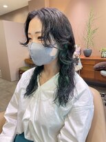 インビテーション 名古屋(invitation)&nbsp;ロングウルフ、インナーカラー