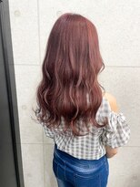 アンリ(Anli)&nbsp;【Anli☆岩瀬萌】ピンクベージュ 中明度 ウェーブロング