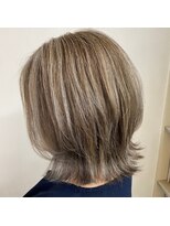 ヘアアートヒサ(HAIR ART hisa)&nbsp;「RYOKO」 30代～40代       ハイライト×ウルフカット