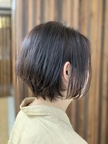 クオリス 上福岡店(QUALIS)&nbsp;大人ガーリー チョコレートワンカール 小顔 丸みショートボブ