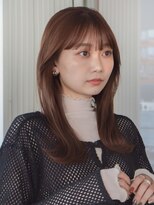 ガーデンヨコハマエスト(GARDEN YOKOHAMA est)&nbsp;ミディアム似合わせカットイメチェンレッドブラウンフルバング