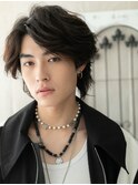 前髪長めが◎無造作セクシーなグレージュカラーウルフD南越谷