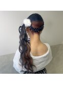 編みかちゅサイドポニー