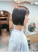 地毛風カラー/ナチュラルレイヤーカット/ショートボブ[船橋]