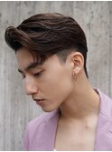 センターパートカルマヘアニュアンスパーマ韓国シャドウパーマ