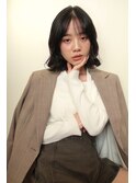 暗髪ボブ