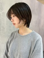 アイティーバイアルバム 八王子店(IT by ALBUM)&nbsp;似合わせカットウェーブミディアム刈り上げボブ_ba498151
