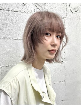 マーケット(MARKET) ピンクベージュ×ボブカット