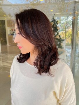 ユウヘアー 本山店(U Hair) 【U Hair】上品ミディアムレイヤー/顔周り/ニュアンス