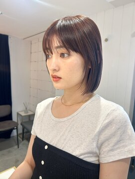 ソト 銀座(soto.) ハイライトカラー/くびれヘア/レイヤーパーマ/ミニボブ[銀座]