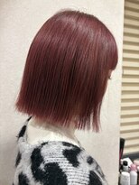 トーナイアティル(TONAI atil)&nbsp;チェリーレッド×ぱつっとボブ