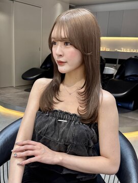 ロンド ロワール 門前仲町(Lond Loire) 韓国レイヤーカット/くびれ巻き/前髪顔周り/セミディ[門前仲町]