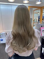 ユニ バイ マグ 長野店(Uni.by Mag) 透明感抜群♪ダブルカラーブリーチオリーブベージュ