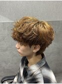 ラウンドマッシュシャドウパーマ波巻きパーマツイストスパイラル