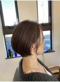 耳掛けショートボブ