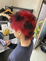 トリコ(ToricO)&nbsp;デザインカラー　ダブルカラー　ブリーチカラー　ワインレッド