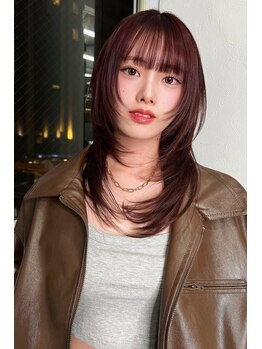 ランズ(LANDS)の写真/【梅田徒歩7分/シールエクステ】ブリーチなしダブルカラーでつくる韓国ヘア♪学生さんも通いやすい価格◎