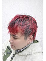 ヘアークラフト(Hair Craft)&nbsp;レッド×ブラック デザインカラー【岡山/問屋町】