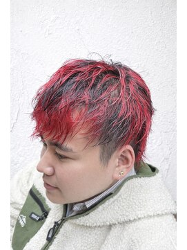 ヘアークラフト(Hair Craft) レッド×ブラック デザインカラー【岡山/問屋町】