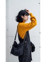 コートフィールエー(CO_T feel.a)&nbsp;垢抜け黒髪ボブ×波巻きウェーブ☆こなれ感溢れる大人可愛い