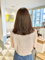 ローネス 銀座(LONESS)&nbsp;結べるボブ　レイヤーカット　くびれボブ　ベージュカラー