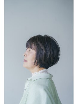 ユルム 深谷稲荷の写真/【骨格補正で小顔魅せ】どこから見ても美しいシルエット。あなたの魅力を引き出すショートヘア