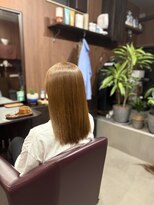 アオイ(Aoi)&nbsp;ブリーチ無しの透明感ベージュカラー♪髪質改善カラー