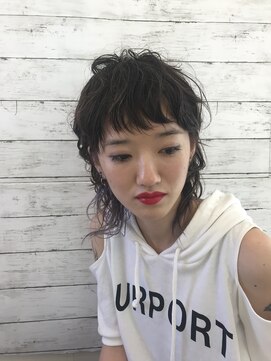 スパーク ヘアアンドフェイス(Spark HAIR&FACE) ウルフスタイル2018×パープルハイライト2 Spark[柳澤　陽光]