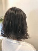 グレージュ×インナーカラーホワイトシルバー/20代30代40代50代
