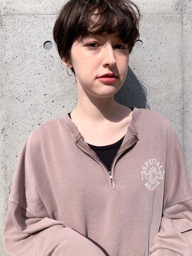 ヴェルダ 池袋店(verda) ニュアンスマニッシュボブ×アッシュベージュブラウン