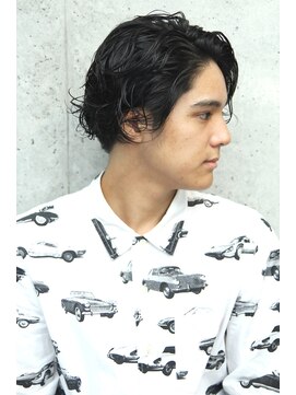 フェス カットアンドカラーズ(FESS cut&colors) 『FESS 鶴丸』【くせ毛風パーマ×ビジカジ】1分スタイリング