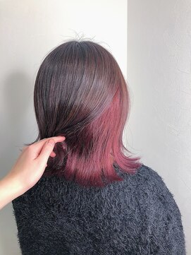 リベルテ 池袋(liberte) ナチュラルピンク×インナーカラー