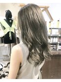 【Marl】オリーブグレージュカラーのセミロング♪
