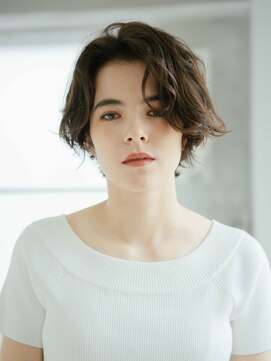 サインヘアー 静岡(sign hair) 色気ハンサムショート