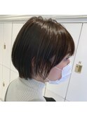 ＼暗髪×まるっこショート／