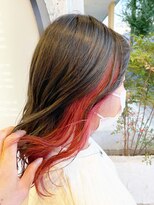 アイコニック 日進梅森台店(ICONIQ)&nbsp;まだまだアツイ★インナーカラー/レッド