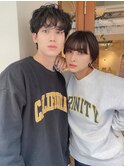 大人ショートボブ×スパイラルマッシュ[カップルクーポンあり]