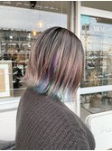 バレイヤージュ×ユニコーンカラー/20代30代40代