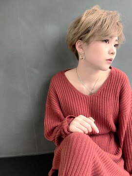 エヌプラス(N+) 黒髪グラデヘアーオリーブグレー小顔に見せるヘアココアベージュ