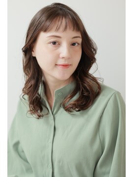 エデュコスゥリール(educo per sourile) 短めシースルー前髪×ひし形バランスセミディ【自由が丘】