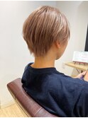 【堀惠】ミルクティーベージュハンサムショート丸み20代30代40代