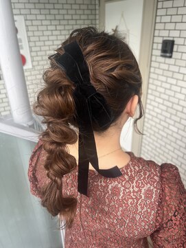 フェリーチェ(Felice) 編みおろし 編みポニー ポニーテール お呼ばれヘア