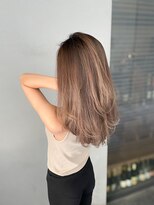 エレクシィ(ELEXY)&nbsp;ライトブラウンベージュ　ロングスタイル