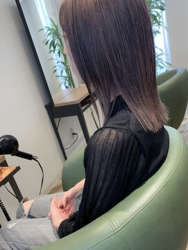 ヘアースパリゾート リアン 燕三条店(Lien) フルブリーチ_ラベンダーグレー_