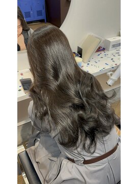 ラック(LUCK) 切りっぱなしボブ/エアリーロング/美髪/ピンクブラウン/韓国