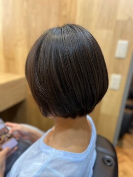 ハサミバイアトリエナガノ 千葉(8sami by atelier nagano) デザインカラー/レイヤーカット/ウエットヘア/オリーブベージュ