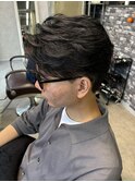 miu&宇都宮良太 メンズセンターパート