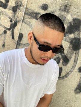 リレーションメンズヘアー(RELATION MEN'S HAIR) ローフェードスペインカールニュアンスパーマ韓国マッシュ