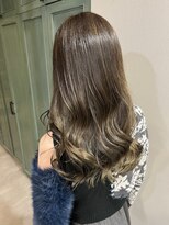ヘアサロン ナノ(hair salon nano)&nbsp;セミロング/アッシュブラウンカラー/透明感/ハイライト